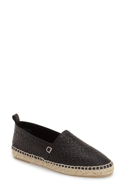 Shop Loewe 'anagram' Espadrille (women) In Black