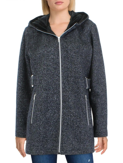 Intl D.e.t.a.i.l.s Womens Short Hooded Walker Coat In Grey | ModeSens