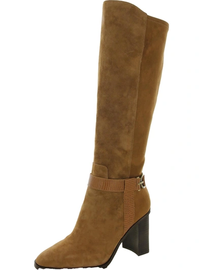 Shop Donald J Pliner Womens Laceless Tall Knee-high Boots In Brown