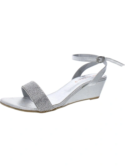 Dressy silver wedge on sale sandals