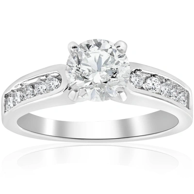 Shop Pompeii3 1 Ct Diamond Engagement Ring 14k White Gold Channel Set In Multi