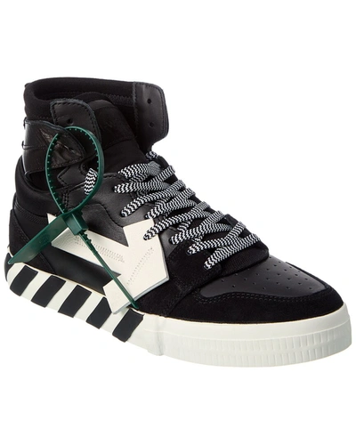 Shop Off-white High-top Vulcanized Leather Sneaker In Green