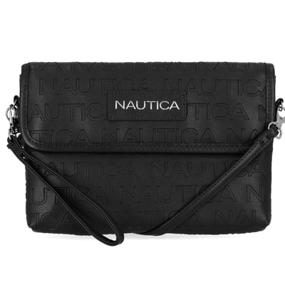 Shop Nautica Mini Wristlet Crossbody Bag In Black