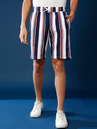 Shop Campus Sutra Men Striped Stylish Sports & Evening Shorts In Multi