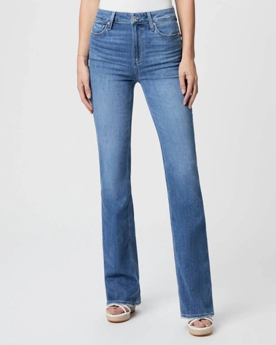 Shop Paige High Rise Laurel Canyon Jeans In Bellflower Distressed In Multi