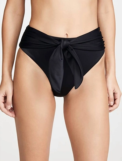 Shop Agua Bendita Isabella Bikini Bottom In Black