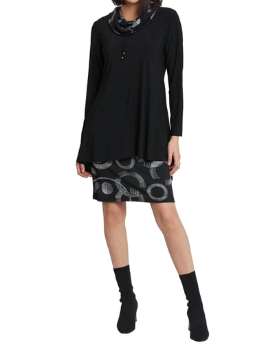 Shop Compli K Cowl Neck Dress In Black