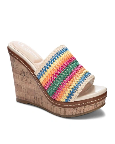Shop Chinese Laundry Beginning Wedge Sandal In Multi