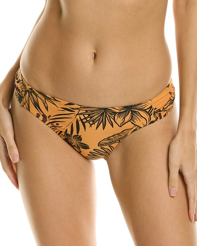 Shop Bcbgeneration Printed Bikini Bottom In Brown