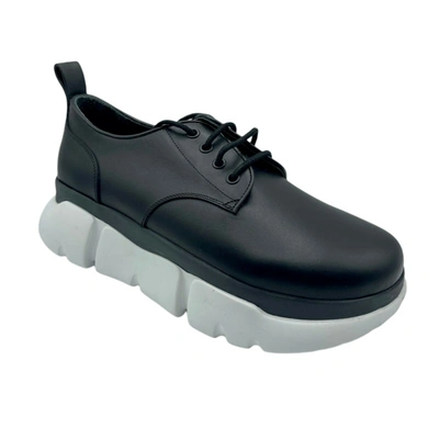 Shop Mcm New  Men's Leather Platform Sneaker In Black