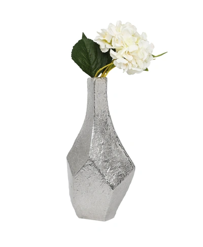 Shop Classic Touch Decor Silver Dimensional Centerpiece Vase Raw Finish