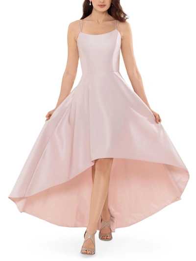 Shop Xscape Petites Womens Sateen Tea-length Fit & Flare Dress In Pink