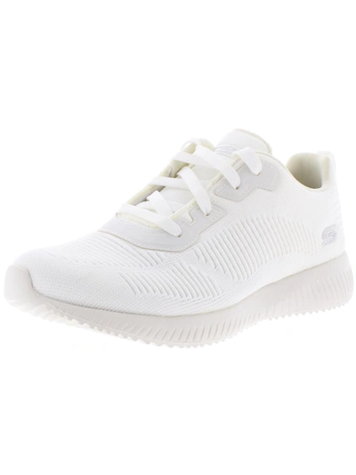 Shop Bobs From Skechers Bobs Squad-tough Talk Womens Knit Fitness Walking Shoes In White