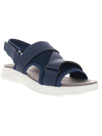 Shop Propét Travelactive Sport Womens Open Toe Adjustable Slingback Sandals In Blue