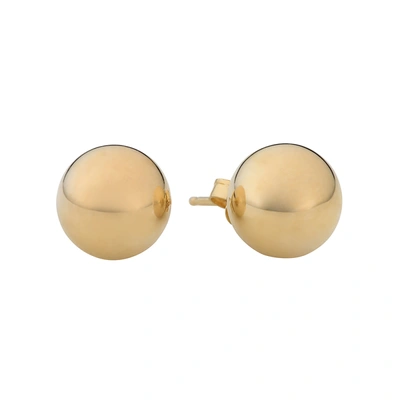 Shop Fremada 14k Yellow Gold Ball Earrings (6 Mm)