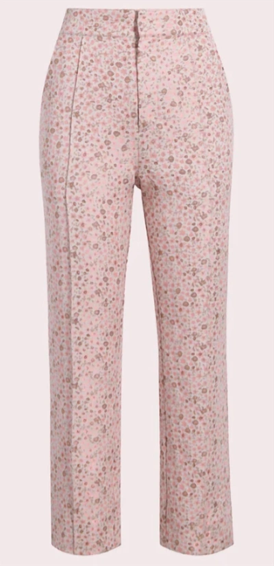 Shop Cinq À Sept Porter Pant In Porter Floral Cropped Pants In Pink