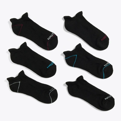 Shop Nautica Womens Athletic Tab Low-cut Socks, 6-pack In Multi