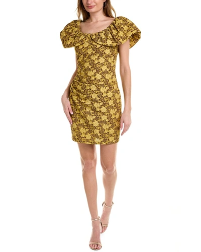 Shop Ted Baker Ondina Mini Dress In Gold