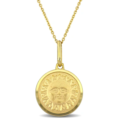 Mimi & Max Sun Necklace In 10k Yellow Gold In Gold
