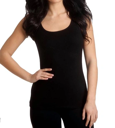 French Kyss Bra-friendly Tank Top In Black In Black