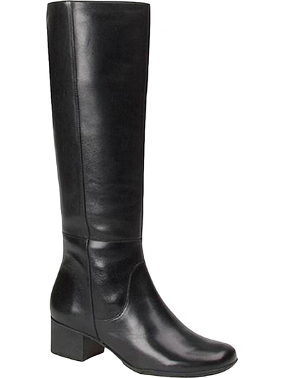 Shop Elites By Walking Cradles Womens Leather Tall Knee-high Boots In Black