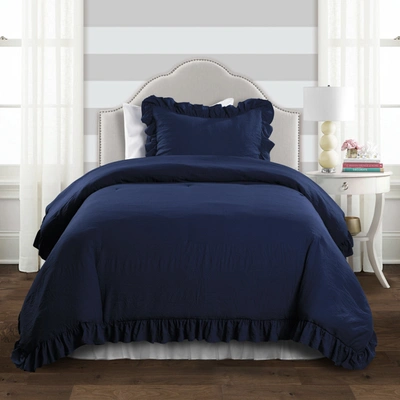 Shop Lush Decor Reyna Comforter Navy 2pc Set Twin Xl