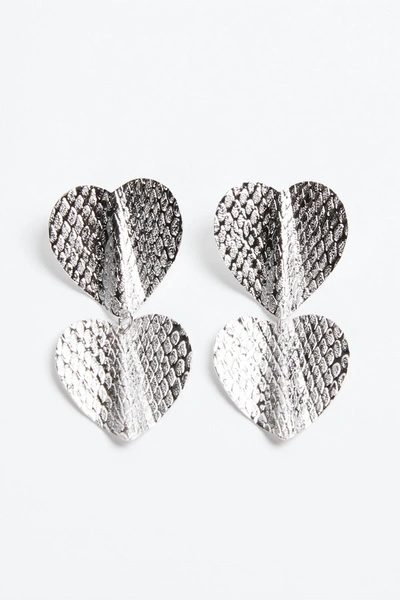 Shop Eklexic Small Heathrow Earrings In Silver