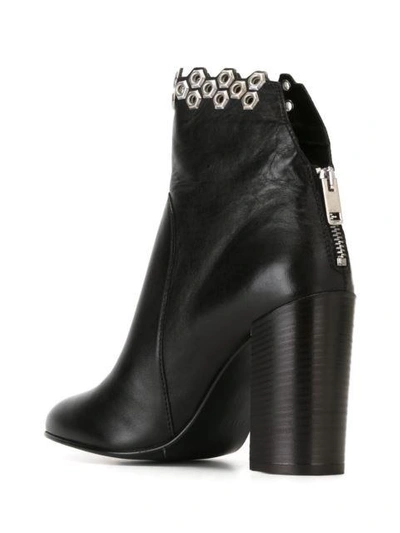 Shop Diesel Stud Detail Boots In Black