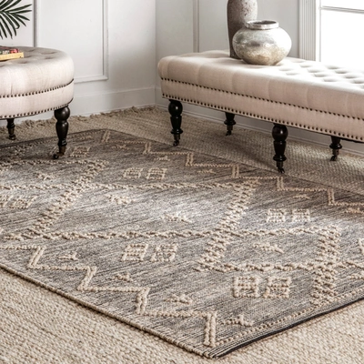 Nuloom Julianne Handmade High-low Jute Moroccan Area Rug