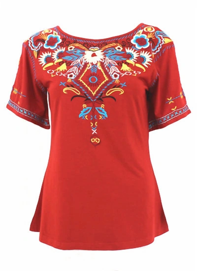 Shop Vintage Collection Women's Monterey Top In Red
