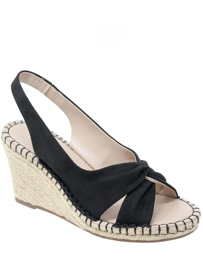 Shop Charles By Charles David Notable Womens Faux Suede Slip On Espadrilles In Black