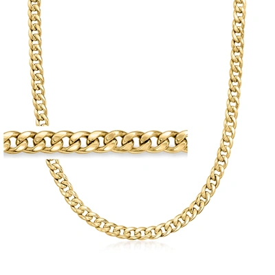 Shop Canaria Fine Jewelry Canaria 5mm 10kt Yellow Gold Curb-link Necklace