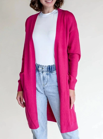 Shop Pink Martini Cozy Sunday Cardi In Pink