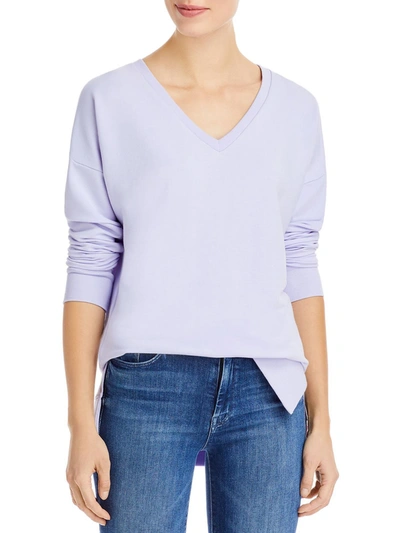 Shop Three Dots Womens Hi-low Solid Pullover Sweater In Purple