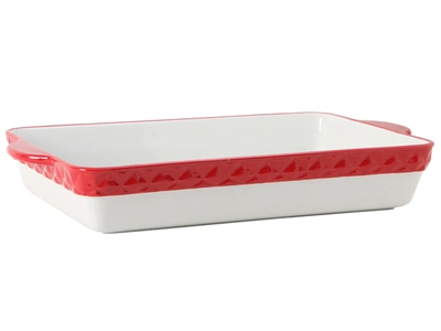 Tuxton Home Displaytux Casserole Rectangular 6-1/4qt 18-1/2"(16-1/2" W/o Handle)x11"x3", 2 Pieces