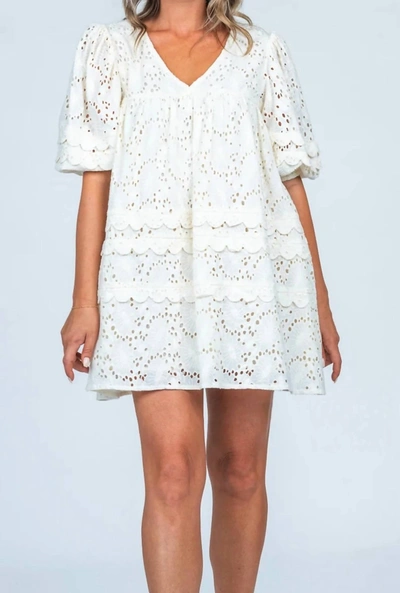 Shop Olivia James The Label Gracie Dress In Eyelet In White
