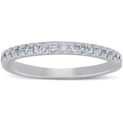 Shop Pompeii3 1/4 Ct Lab Grown Diamond Ex3 Wedding Ring 10k White Gold In Multi