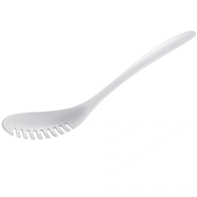 Shop Gourmac 12-inch Melamine Pasta Server Spaghetti Fork & Strainer In White