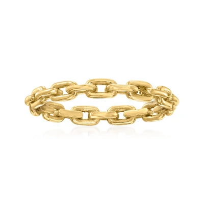 Shop Canaria Fine Jewelry Canaria 10kt Yellow Gold Paper Clip Link Ring