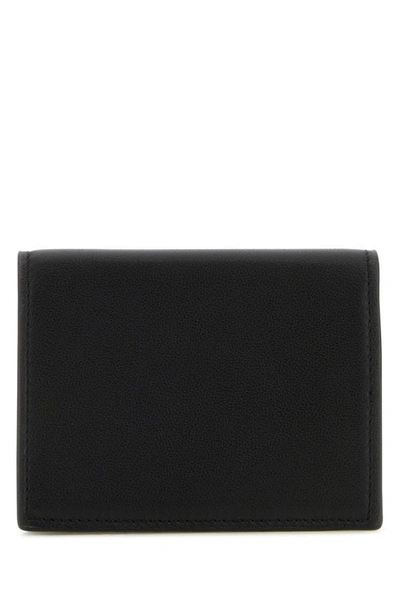 Versace Black Small Wallet With Medusa Biggie Logo