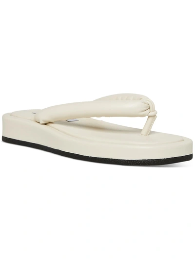 Shop Steve Madden Fango Womens Puffer Flip-flop Thong Sandals In Multi
