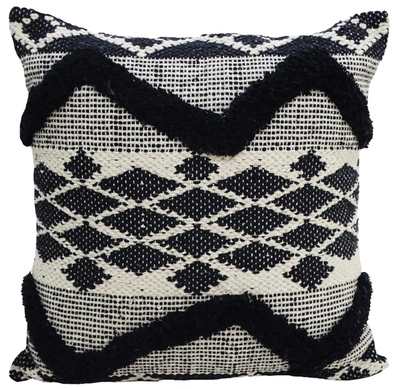 VIBHSA DECORATIVE TUFTED CHEVRON PILLOW 