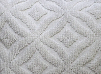 Vibhsa White Indoor Outdoor Ogee Decorative Pillow