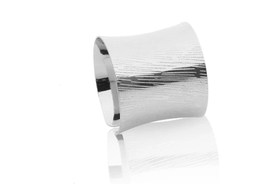 Classic Touch Decor Set Of 6 Silver Napkin Rings