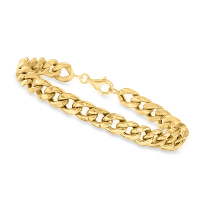 Shop Canaria Fine Jewelry Canaria 7mm 10kt Yellow Gold Curb-link Bracelet