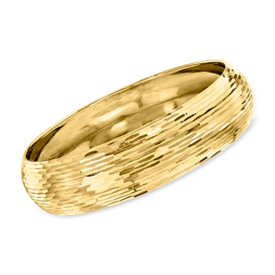 Ross-simons Italian Bangle Bracelet In 14kt Yellow Gold In Yellow