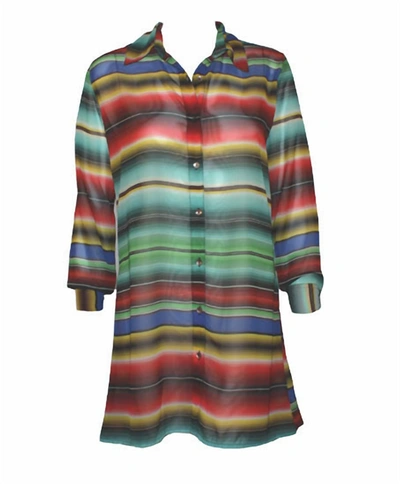 Shop Vintage Collection Women's Harmony Saltillo Big Shirt In Multi