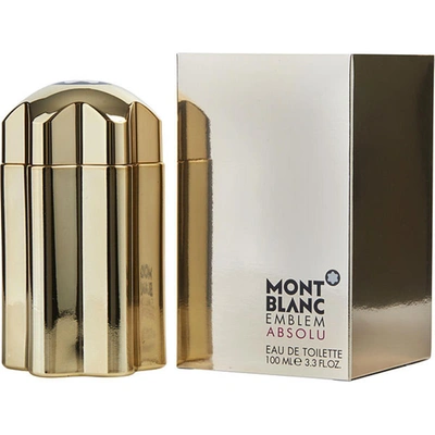 Shop Mont Blanc 298206 3.3 oz Emblem Absolu Eau De Toilette Spray For Men