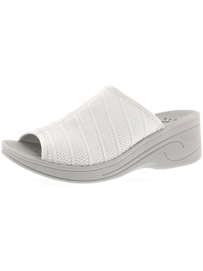 Shop Solite By Easy Street Airy Womens Comfy Slip On Wedge Sandals In White