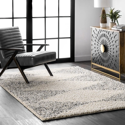 Nuloom Scarlette Abstract Diamonds Soft Shag Area Rug